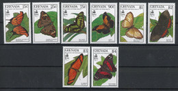 Grenada 2088-2095 Postfrisch Schmetterlinge #HB113 - Grenada (1974-...)