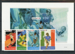 Argentinien 2199-2202, Block 57 Postfrisch Fußball #JL254 - Altri & Non Classificati