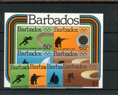 Barbados 600-603, Block 17 Postfrisch Olympia #JL265 - Barbados (1966-...)