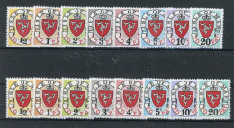 Guernsey Portomarken 1-8 I+II Postfrisch Landeswappen #JJ693 - Guernesey