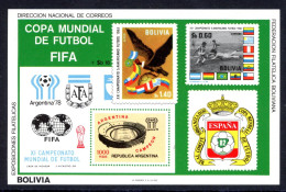 Bolivien Block 96 Postfrisch Fußball WM 1978 #JR996 - Bolivien
