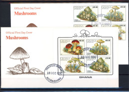 Ghana 1449-1456 Pilze Ersttagesbrief/FDC #JR618 - Ghana (1957-...)