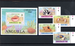 Anguilla 768-771, Block 78 Postfrisch Muscheln #JQ892 - Anguilla (1968-...)