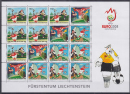 Liechtenstein 1479-1481 Postfrisch Als ZD-Bogen, Fußball #NF690 - Autres & Non Classés