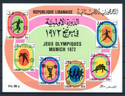 Libanon Block 41 Postfrisch Olympia München 1972 #JS078 - Lebanon