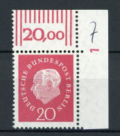 Berlin 184 W DZ 1 ** Falz Im Oberrand #IT917 - Unused Stamps