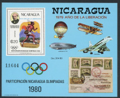 Nicaragua Block 111 Postfrisch Olympia 1980 Lake Placid / Moskau #JR904 - Nicaragua