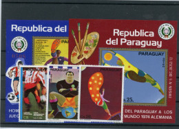 Paraguay 2532-2534, Block 215-216 Postfrisch Fußball #HK860 - Paraguay