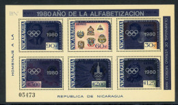 Nicaragua Block 125 Postfrisch Olympia 1980 Moskau #JR918 - Nicaragua