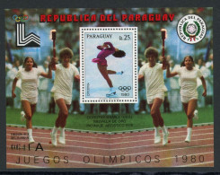 Paraguay Block 338 Postfrisch Olympia 1980 Lake Placid #JR926 - Paraguay