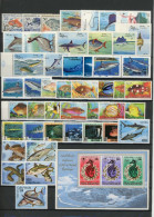 LOT "FISCHE" Marken/Blöcke Postfrisch #IJ484 - Meereswelt