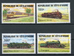 Elfenbeinküste 826-829 Postfrisch Eisenbahn #IY831 - Costa De Marfil (1960-...)