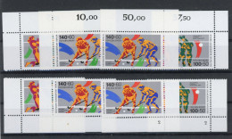 Berlin 836-37 Postfrisch Alle 4 Ecken, Form Nr. 2, Sport #HK546 - Sonstige & Ohne Zuordnung