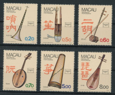 Macau 552-557 Postfrisch Musikinstrumente #HK908 - Other & Unclassified