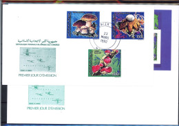 Komoren Einzelblöcke 982-984 Pilze Ersttagesbrief/FDC #JR602 - Comores (1975-...)