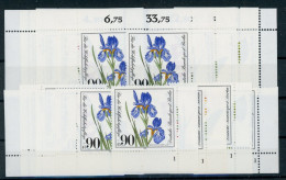Berlin 650-53 Postfrisch Alle 4 Ecken, Form Nr. 1, Blumen #HK592 - Autres & Non Classés