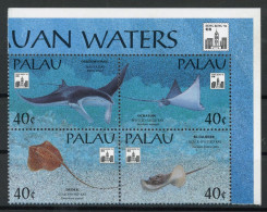 Palau Inseln 4er Block Mit 686-689 Postfrisch Meerestiere #JJ753 - Palau