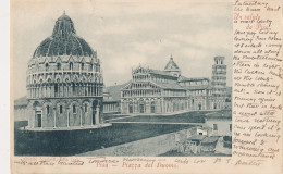 2h.528   Un Saluto Da PISA - Piazza Del Duomo - 1902 - Pisa