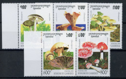 Kambodscha 1503-1507 Postfrisch Pilze #JQ865 - Camboya