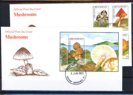 Grenada/Grenadinen 1442, 45-46, 49 Pilze Ersttagesbrief/FDC #JR619 - Anguilla (1968-...)