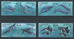 Kiribati 4 Paare 661-68 Postfrisch Wale #HK815 - Kiribati (1979-...)