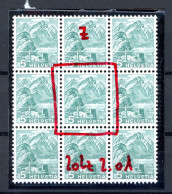 Schweiz 298 Z DP I Postfrisch Doppeldruck Der Wertziffer U.a. #GJ430 - Autres & Non Classés