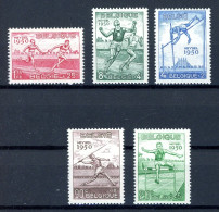 Belgien 867-871 Postfrisch Leichtathletik EM 1950 #JP080 - Other & Unclassified