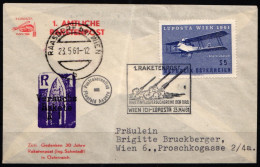 Österreich 1085 Gestempelt 1. Amtl. Raketenpost Flugfeld Aspern 23.5.61 #NF786 - Andere & Zonder Classificatie