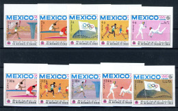 Jemen Königreich 493-502 B Postfrisch Olympiade Mexiko 1968 #JS051 - Yemen