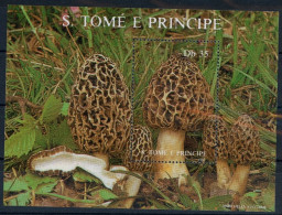 Sao Tomé Principe Block 173 Postfrisch Pilze #JQ975 - Sao Tome Et Principe