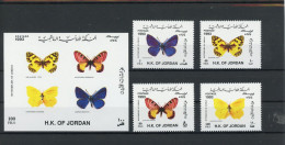 Jordanien 1510-1513, Block 70 Postfrisch Schmetterling #JT812 - Otros & Sin Clasificación