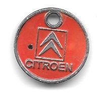 Jeton De Caddie  Occasion  Ville, Automobiles  CITROËN  Garage  SOVALDIA  Verso  151 Rue  P. BERSOT -  DENAIN  ( 59 ) - Trolley Token/Shopping Trolley Chip