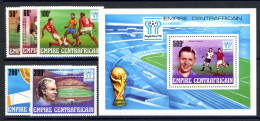 Zentralafr. Rep. 513-517 + Bl. 20 Postfrisch Fußball WM 1978 #JS010 - Centraal-Afrikaanse Republiek