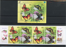 Korea Nord M-Heft 4336-4339, Block 464 Postfrisch Schmetterling #JU237 - Korea (...-1945)