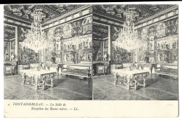 77 Fontainebleau - Carte Stereoscopique - La Salle De Reception  Des Reines Meres - Fontainebleau
