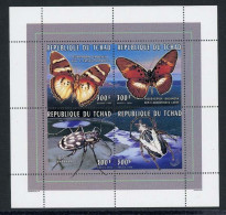 Tschad KB Mit 1391-1394 Postfrisch Schmetterling #HF470 - Tschad (1960-...)