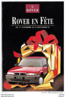 Dépliant Gamme Rover En Fête 1994,Mini, 111L, 114 LD, 218  Sde, 418 Sld, 620 I, 623 Si, 825 D - Advertising