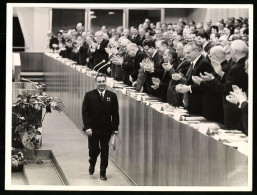 Fotografie Leonid Breschnew Zu Besuch In Berlin 1967, Genossen Applaudieren  - Personalidades Famosas