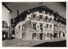 Fotografie Unbekannter Fotograf, Ansicht Tiengen / Klettgau, Hauptstrasse Mit Gasthaus Zum Hirschen 1939  - Lieux