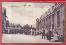 Carte Postale 88. La Schlucht  Nos Chasseurs Au Poteau Frontière  Douane   Très Beau Plan - Sonstige & Ohne Zuordnung