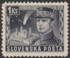 Slowakei: 1939, Mi. Nr. III, 1 Ks..  20. Todestag Von Milan Štefánik.   **/MNH - Unused Stamps