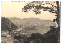 Fotografie Unbekannter Fotograf, Ansicht Dahn / Pfalz, Panorama Der Ortschaft  - Plaatsen