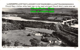 R455870 Menai Bridge From Anglesey Column. 5068. Photochrom. 1959 - Mundo