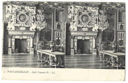77 Fontainebleau - Carte Stereoscopique -  Salle Francois 1 Er - Fontainebleau