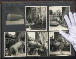 2 Fotoalben Mit 89 Fotografien, Ansicht Reichenbach I.Vogtland, VEB Textilveredlungswerk, Werksansicht, 1957  - Albumes & Colecciones
