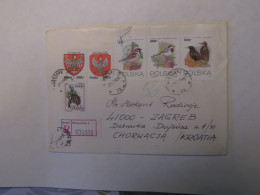 POLAND REGISTERED COVER TO CROATIA 1994 - Andere & Zonder Classificatie