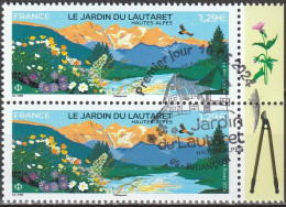 2024 - Y/T 5xxx - OBL 1ER JOUR - "LE JARDIN DU LAUTARET" - BLOC 2 ISSU FEUILLET - Usati