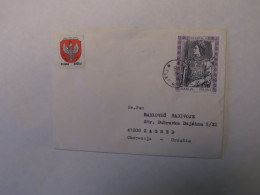 POLAND COVER TO CROATIA - Other & Unclassified