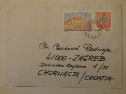 POLAND COVER TO CROATIA - Other & Unclassified