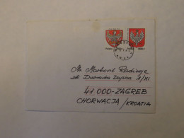 POLAND COVER TO CROATIA - Other & Unclassified